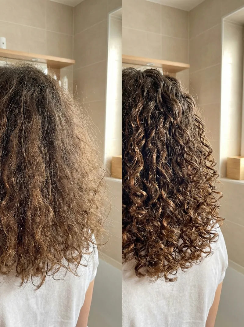 Before and after hair transformation