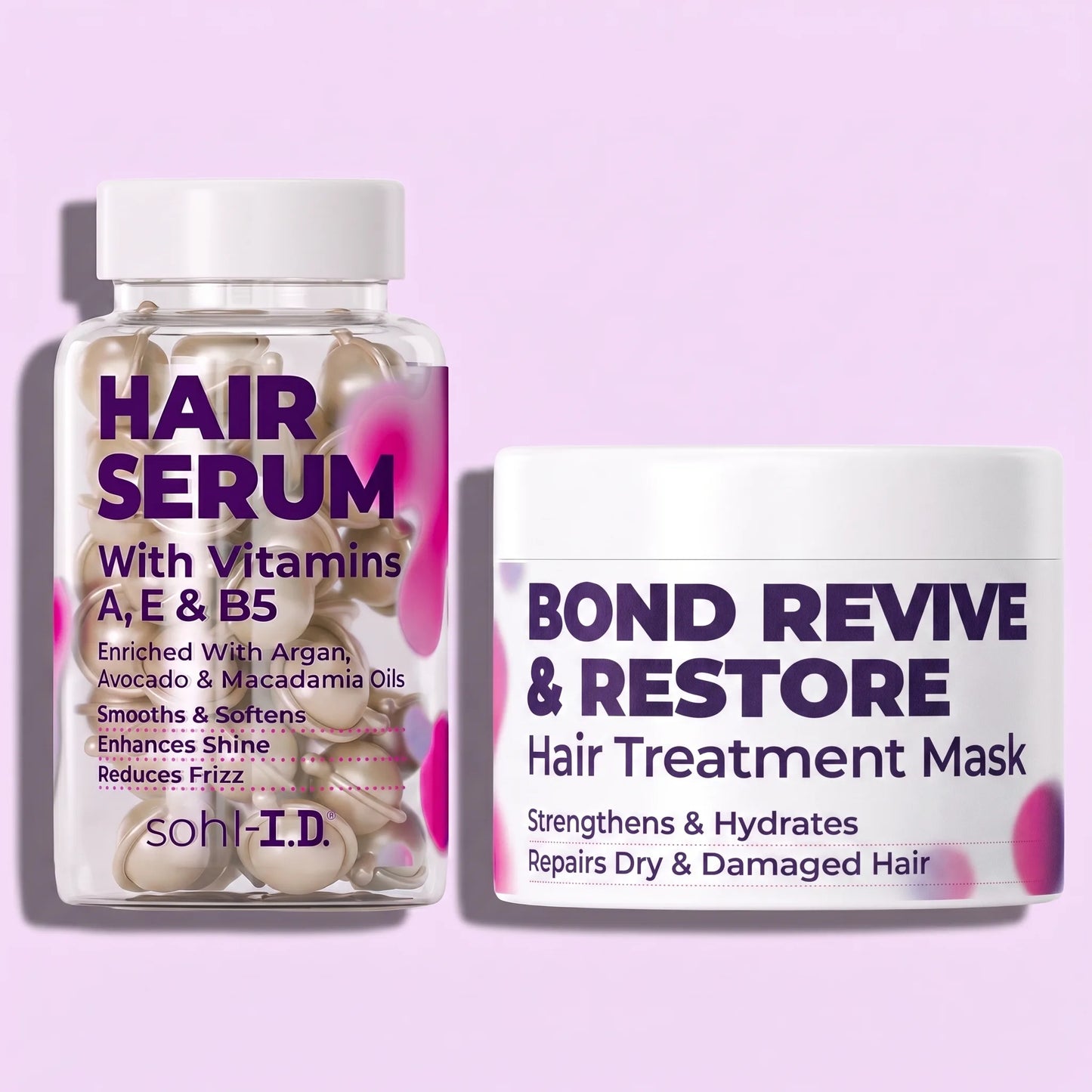 Hair Serum and Bond Revive & Restore Hair Treatment Mask duo