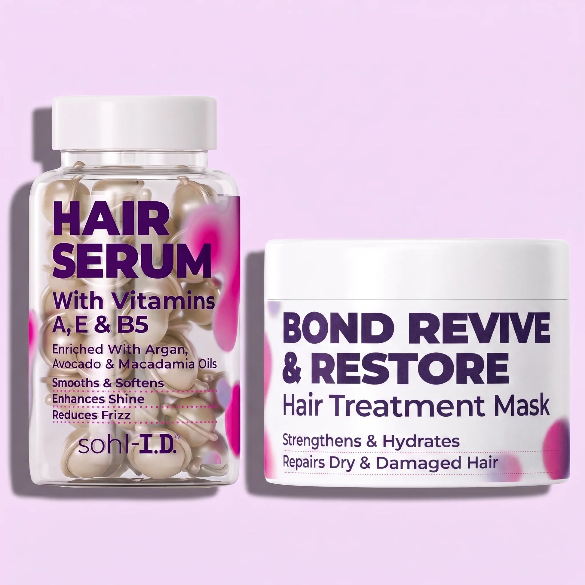 Hair Serum and Bond Revive & Restore Hair Treatment Mask duo