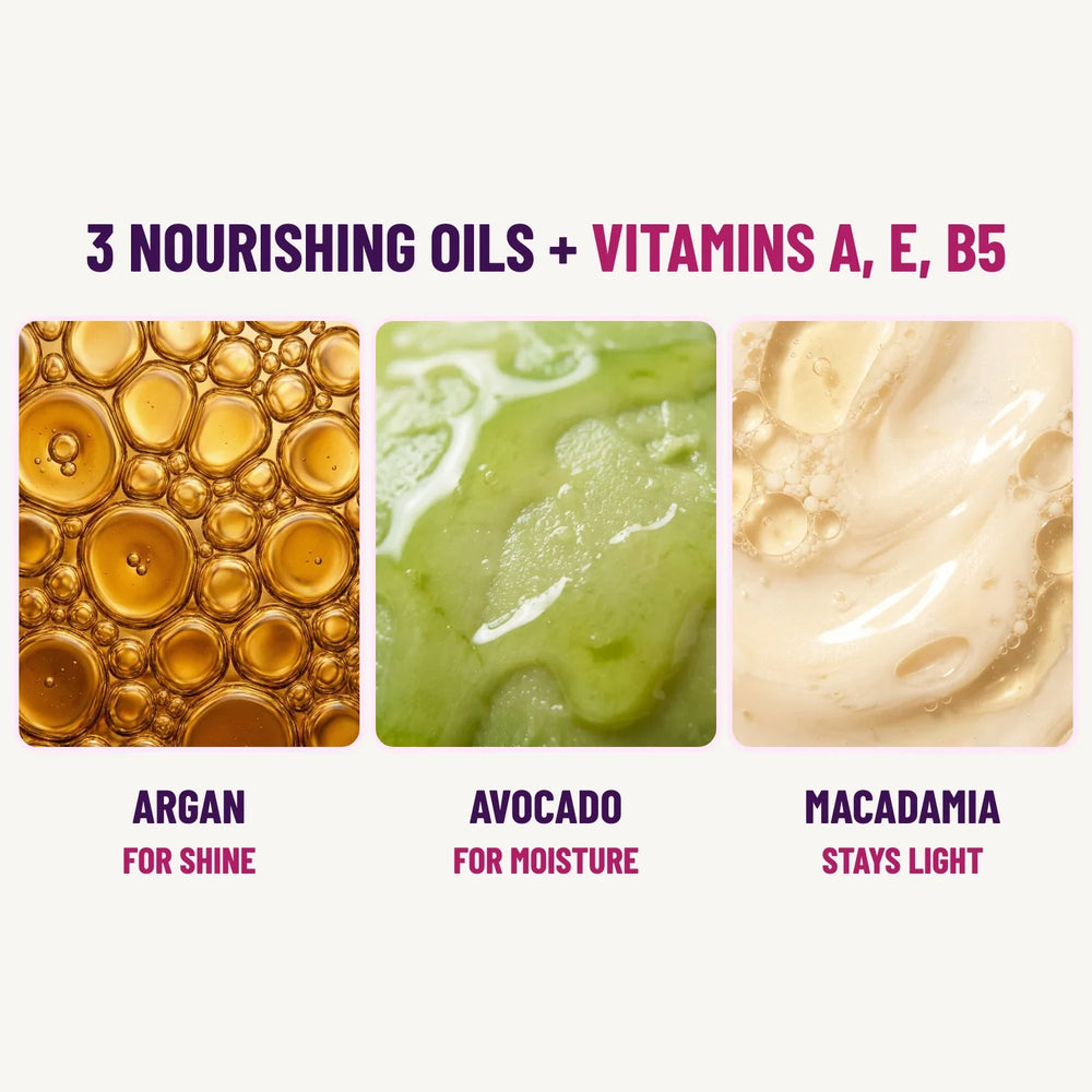 Argan avocado macadamia + vitamins A,E,B5